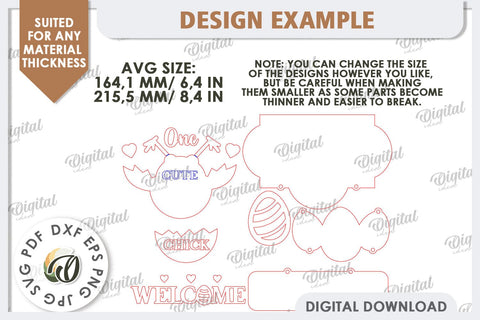 Easter Wooden Decor Laser Cut. Home Decor. Easter Decor SVG SVG Evgenyia Guschina 