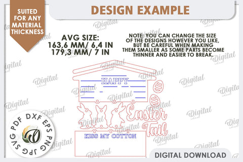 Easter Wooden Decor Laser Cut. Home Decor. Easter Decor SVG SVG Evgenyia Guschina 