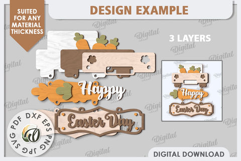 Easter Wooden Decor Laser Cut. Home Decor. Easter Decor SVG SVG Evgenyia Guschina 