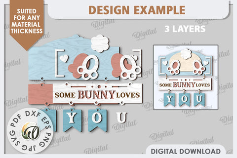 Easter Wooden Decor Laser Cut. Home Decor. Easter Decor SVG SVG Evgenyia Guschina 