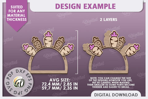 Easter Wooden Napkin Ring Laser Cut. Easter Decor SVG SVG Evgenyia Guschina 