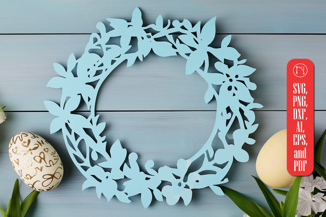 Easter Wreaths Laser Cut SVG Cut File SVG MD JOYNAL ABDIN 