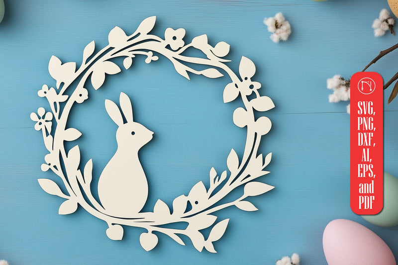 Easter Wreaths Laser Cut SVG Cut File SVG MD JOYNAL ABDIN 