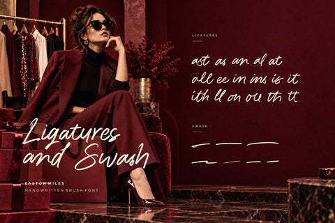 Easton Miles – Elegant Brush Script Font Font Mozzatype 