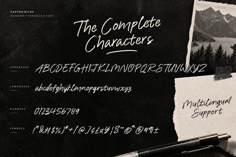 Easton Miles – Elegant Brush Script Font Font Mozzatype 