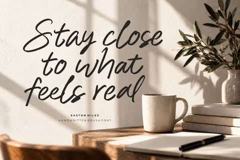 Easton Miles – Elegant Brush Script Font Font Mozzatype 