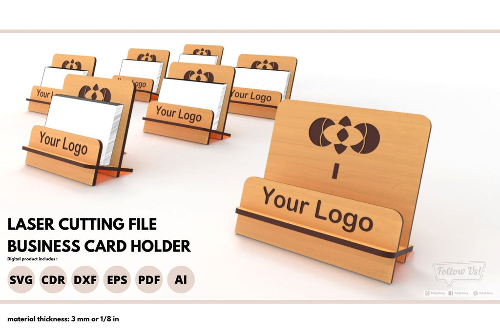 Easy assembling Business card stand - So Fontsy