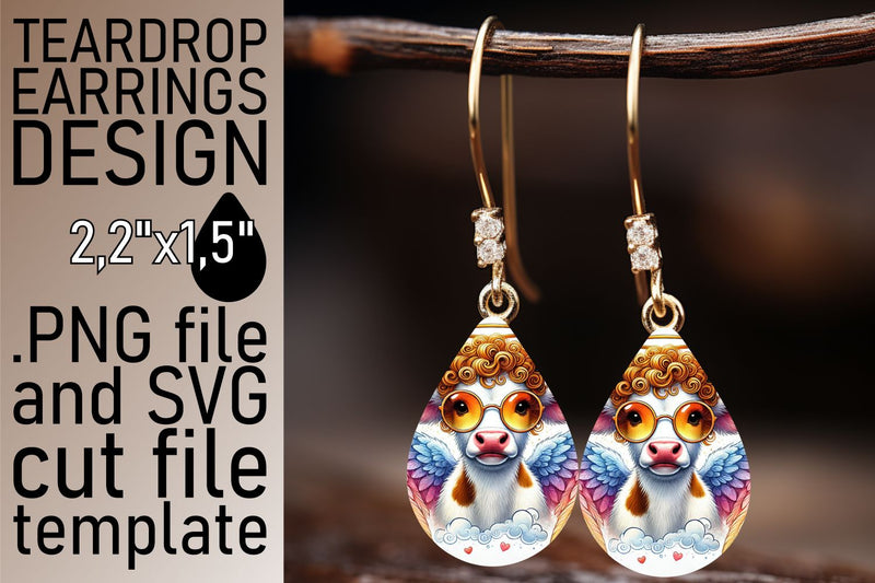 easy PNG file! , Create beautiful teardrop earrings, Valentines Sublimation afrosvg 