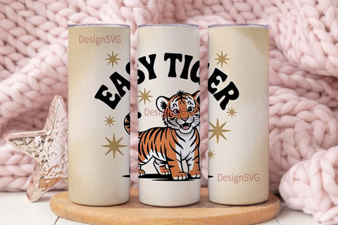 Easy Tiger 20oz Tumbler Design Sublimation DesignSVG 