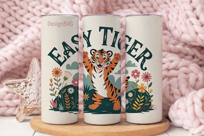 Easy Tiger 20oz Tumbler Design Sublimation DesignSVG 