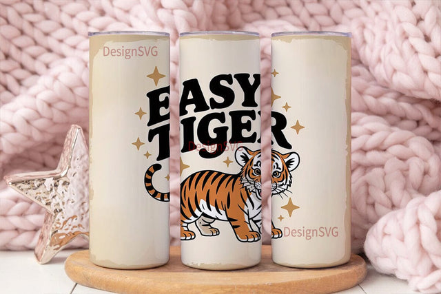 Easy Tiger 20oz Tumbler Design Sublimation DesignSVG 