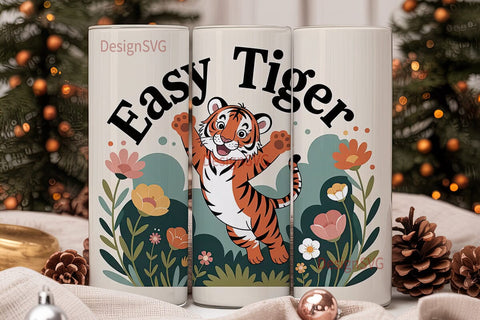 Easy Tiger 20oz Tumbler Design Sublimation DesignSVG 