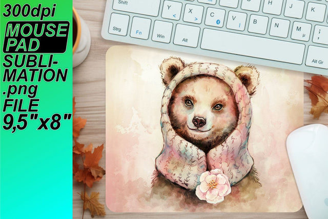 Easy-to-customize mouse desk PNG, enhance your setup! , Animals Sublimation HoodArtCraft 