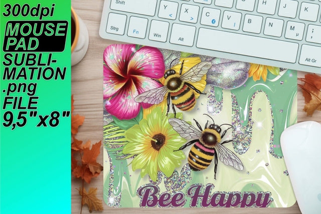 Easy-to-edit mouse mat templates, craft your way! , Bee Sublimation HoodArtCraft 