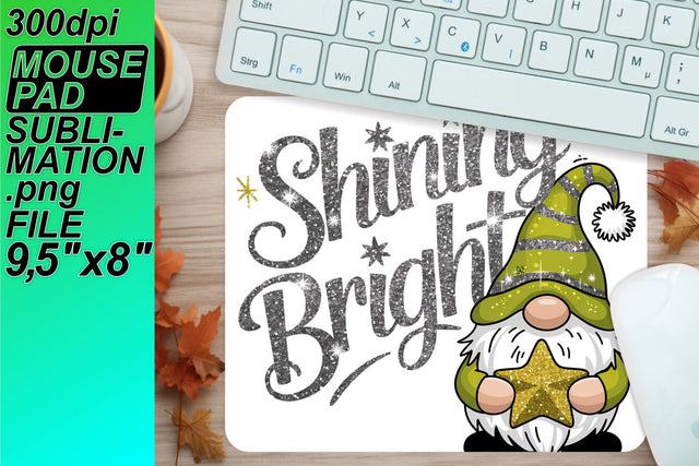 Easy-to-edit mouse mat templates, craft your way! , Gnomes Sublimation HoodArtCraft 