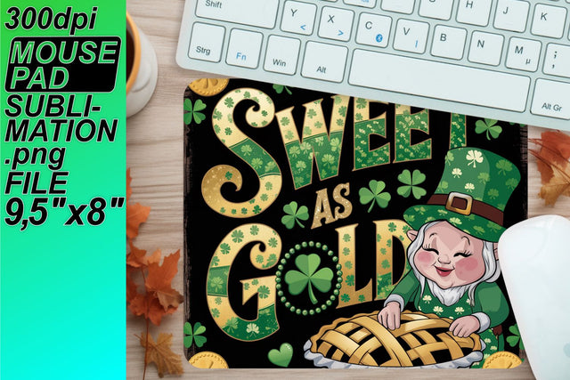 Easy-to-edit PNG files for custom mouse pads! , St Patrick Sublimation HoodArtCraft 