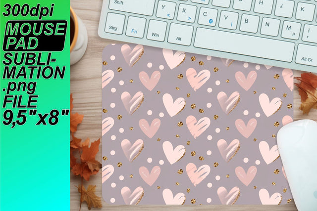Easy-to-edit sublimation designs for mouse pads! , Heart Sublimation HoodArtCraft 