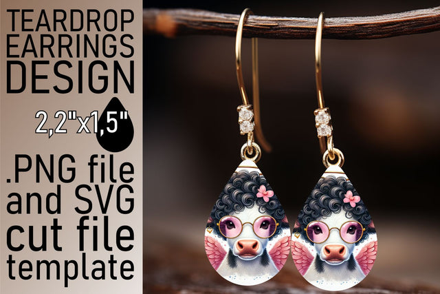 easy-to-use artwork! , Teardrop earrings sublimation, Valentines Sublimation afrosvg 