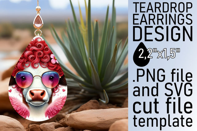 Easy-to-use PNG file, perfect for earring designs! , Valentines Sublimation afrosvg 