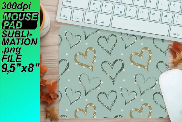 Easy-to-use PNG file, perfect for mouse pad sublimation! , Heart Sublimation HoodArtCraft 