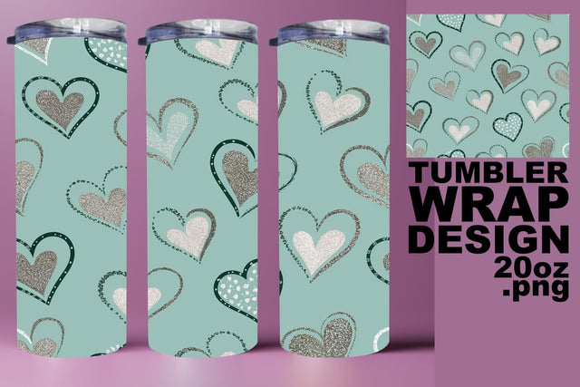 easy-to-use PNG for crafting! , Customizable tumbler wrap, Heart Sublimation HoodArtCraft 
