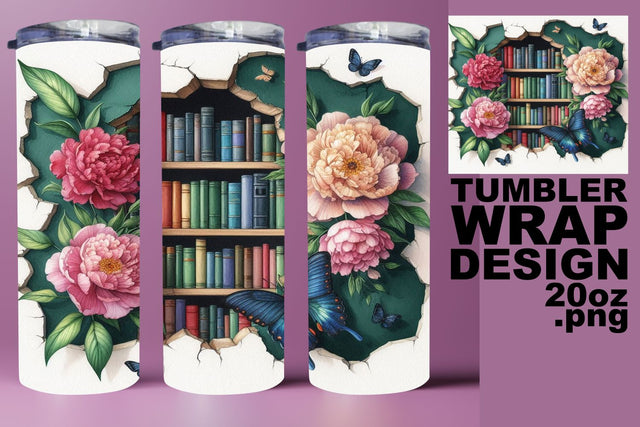 easy-to-use PNG for crafting! , Unique tumbler design, Books Sublimation HoodArtCraft 
