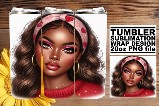 Easy-to-use PNG wrap, perfect for creative sublimation! , Love Girl Sublimation afrosvg 