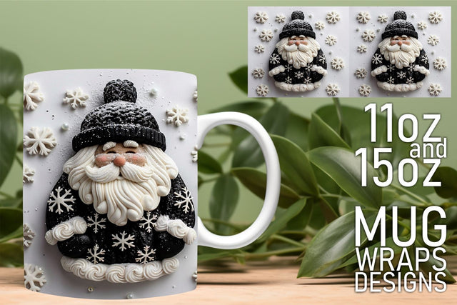 Easy-to-use PNGs, elevate your mug design skills! , 3D Santa Sublimation HoodArtCraft 