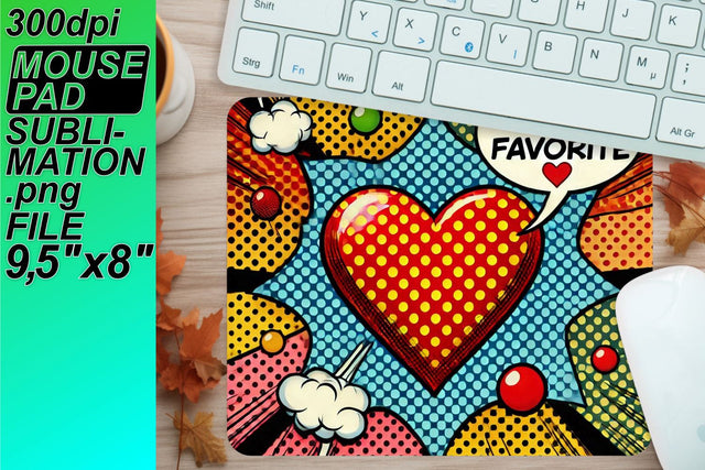 Easy-to-use templates for mouse mats, enhance your art! , 3D Heart Sublimation HoodArtCraft 