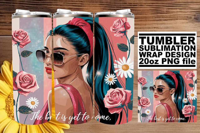 Easy-to-use tumbler wrap, perfect for creative gifts! , Woman Sublimation afrosvg 