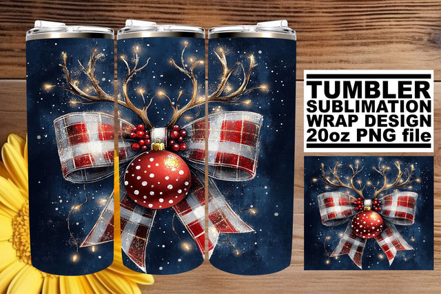Easy-to-use wrap, perfect for your sublimation journey! , Christmas Bow Sublimation afrosvg 