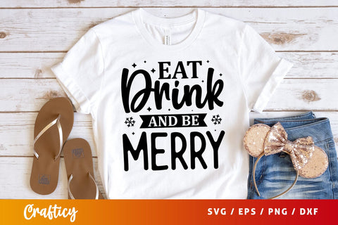 Eat drink and be merry SVG Design SVG Designangry 