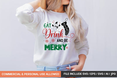 Eat Drink And Be Merry Svg Design SVG designmaster24 