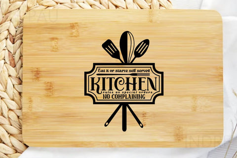 Eat it or starve self served kitchen rules no special orders no complaining SVG Angelina750 