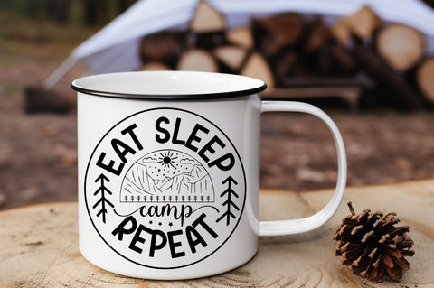 Eat sleep camp repeat SVG Design SVG Regulrcrative 