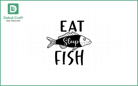 Eat Sleep Fish SVG – Angler Life Eat Sleep Fish SVG PNG &EPS V10 SVG dahukdesign 