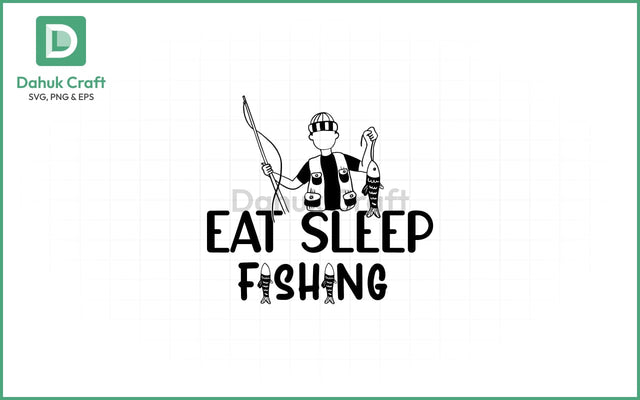 Eat Sleep Fishing SVG – Reel Life Eat Sleep Fishing SVG PNG &EPS V11 SVG dahukdesign 