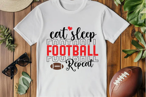 Eat sleep football repeat , Football SVG Bundle, Football Mom SVG, Sports Mom SVG, Football Saying svg, Football Family svg, Football quotes design, Football Mom, Football Papa, Football funny design, Love Football, Football Heart, Game day svg, SVG farhad farhad 