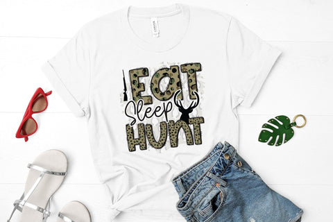 Eat Sleep Hunt - Hunting Sublimation PNG Sublimation CraftLabSVG 