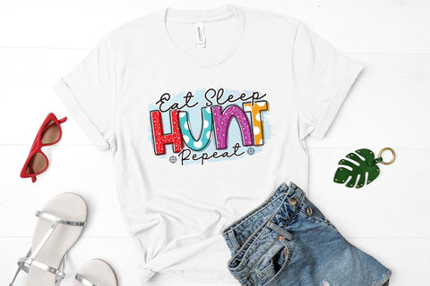 Eat Sleep Hunt Repeat - Hunting Sublimation Sublimation CraftLabSVG 