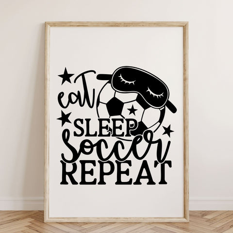 Eat sleep soccer repeat svg | soccer ball svg | soccer svg, png, dxf | soccer shirt svg | soccer quotes | soccer clipart | cricut cut files SVG TonisArtStudio 