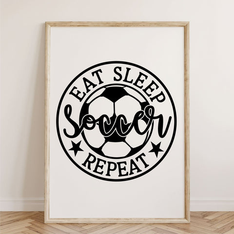 Eat sleep soccer repeat svg | soccer ball svg | soccer svg, png, dxf | soccer shirt svg | soccer quotes | soccer clipart | cricut cut files SVG TonisArtStudio 