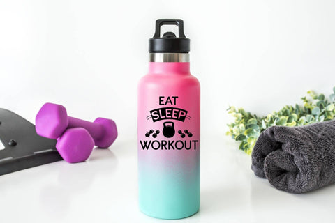 Eat Sleep Workout SVG Ikonart Design Shop 