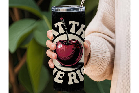 Eat The Rich Tumbler Wrap Sublimation DesignSVG 