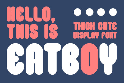 Eatboy - Thick Display Font Font Mozzatype 