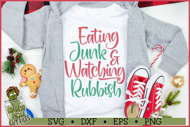 Eating Junk & Watching Rubbish SVG File SVG Crunchy Pickle 
