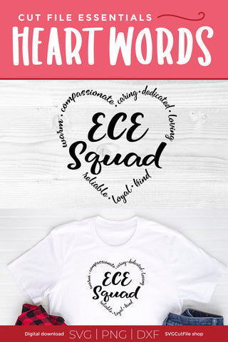 ECE Squad svg for Early childhood educator team crew or staff SVG SVG Cut File 