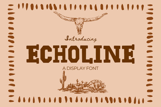 Echoline Font Dm Letter Studio 