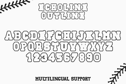 Echoline Outline Font Dm Letter Studio 