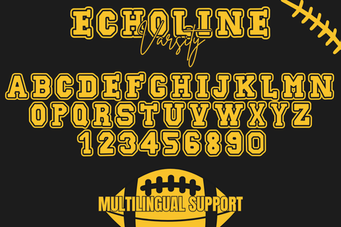 Echoline Varsity Font Dm Letter Studio 